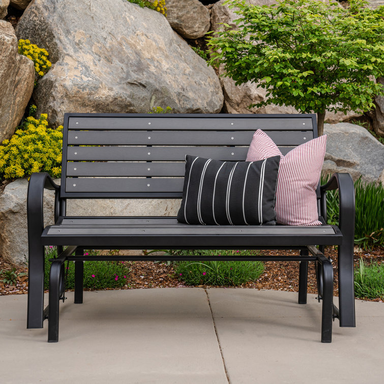 Black glider online bench